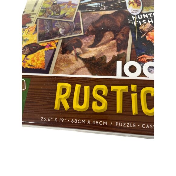 Rustic Lodge 1000-Piece Puzzle Jigsaw 26.6" x 19" Complete Made In USA By Ceaco - Picture 2 of 3